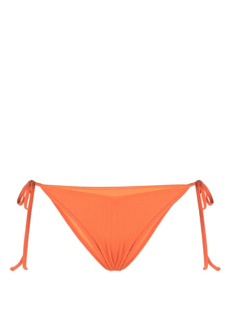 Orange Connor PlissÃ_x0083_Â© Side-tie Bikini Bottoms
