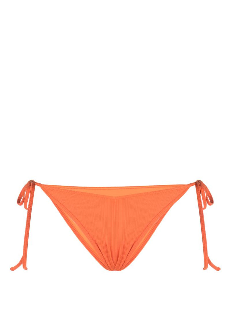 Orange Connor PlissÃ_x0083_Â© Side-tie Bikini Bottoms