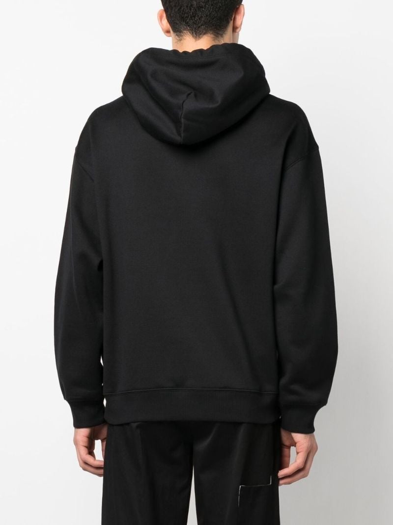 Black Vltn Cotton Hoodie