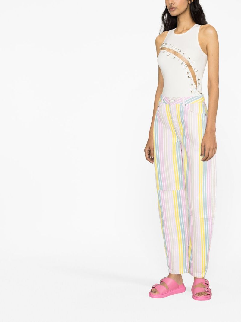 Yellow Striped Jeans