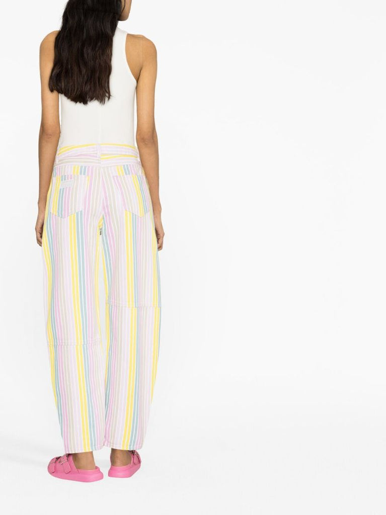 Yellow Striped Jeans