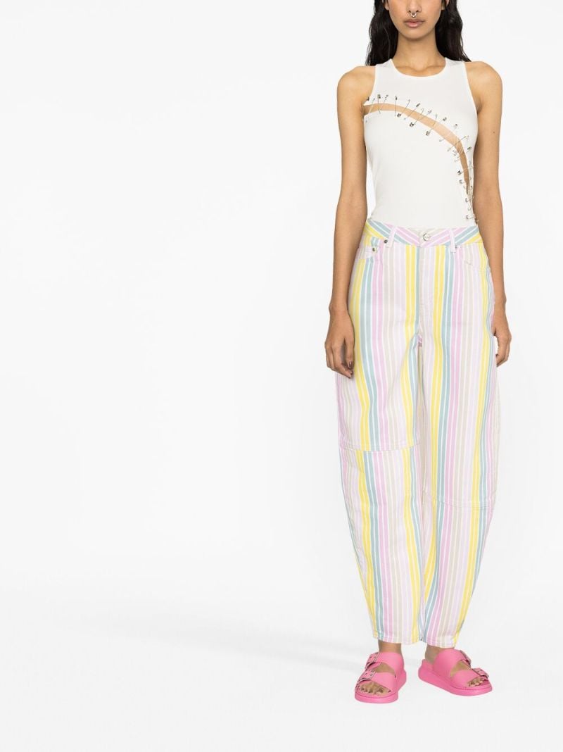 Yellow Striped Jeans