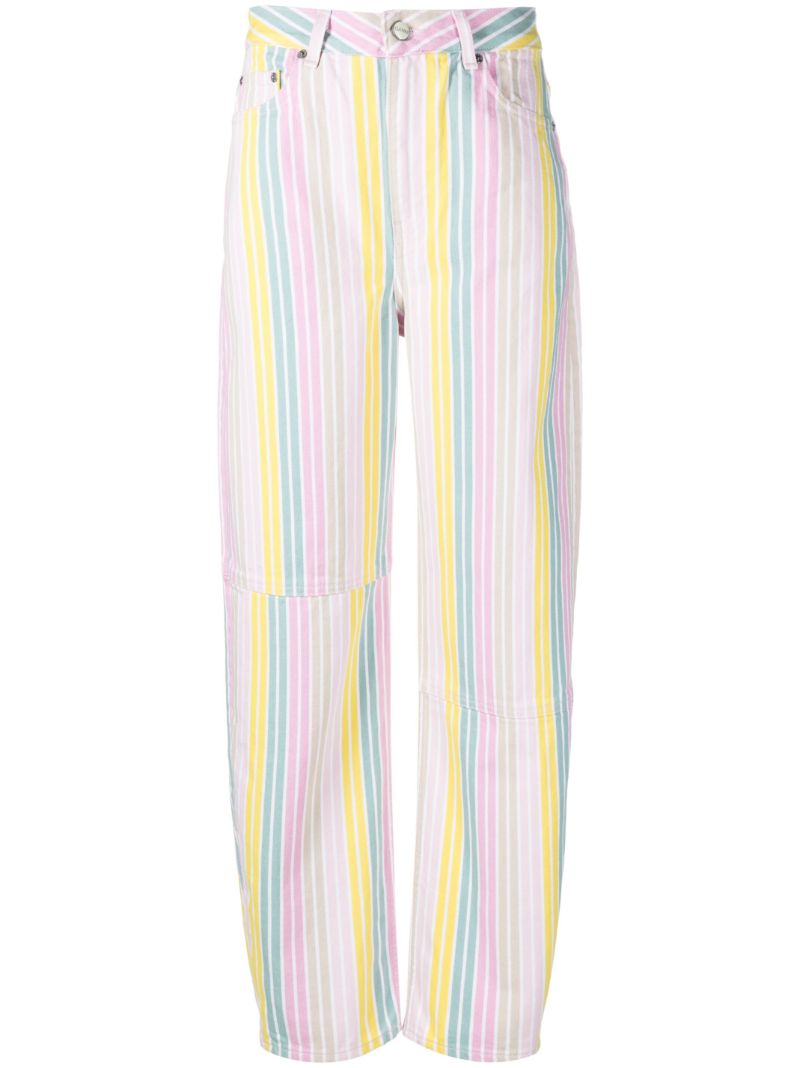 Yellow Striped Jeans