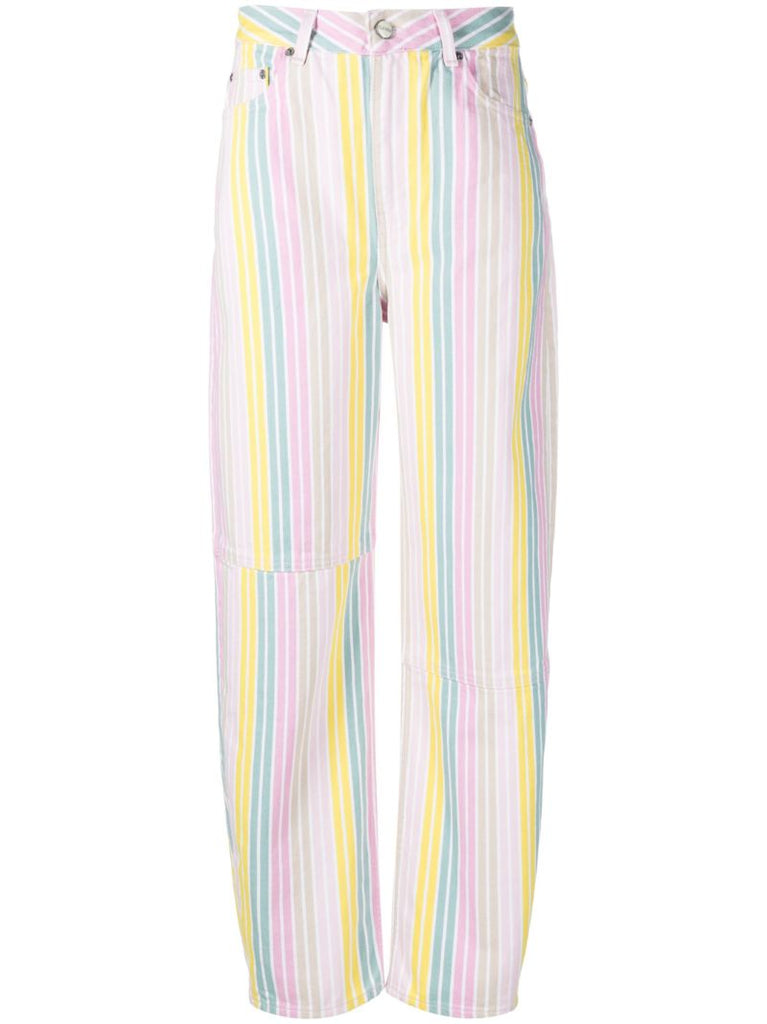 Yellow Striped Jeans