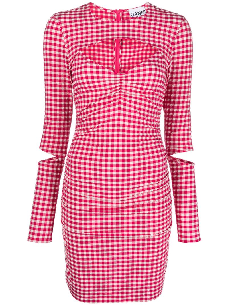 Red Gingham Mini Dress