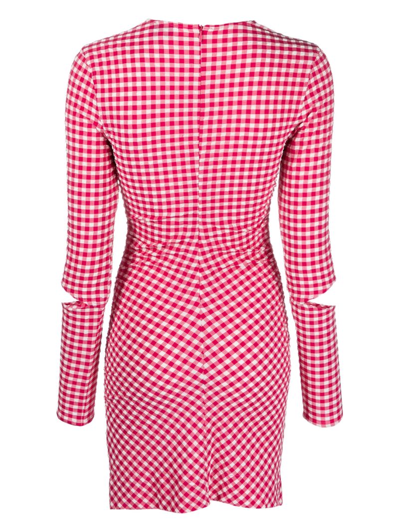 Red Gingham Mini Dress