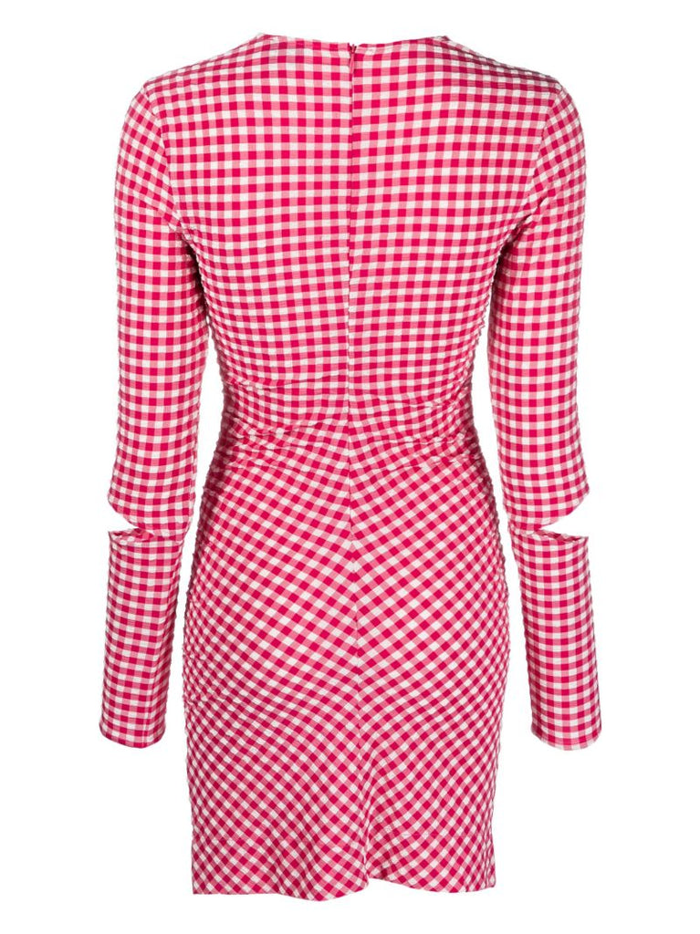 Red Gingham Mini Dress