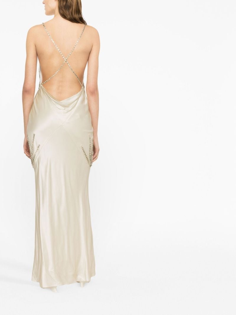 Neutral Pantomime Embellished Maxi Dress