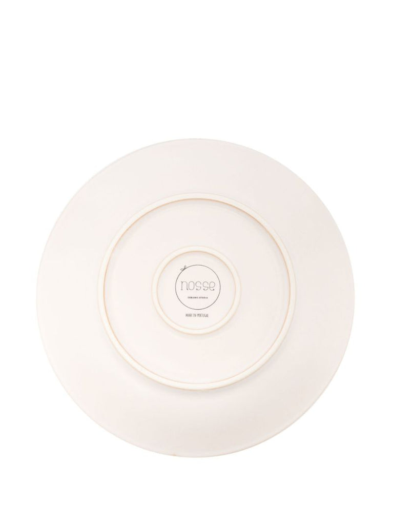 Pink Ceramic Dessert Plate Set