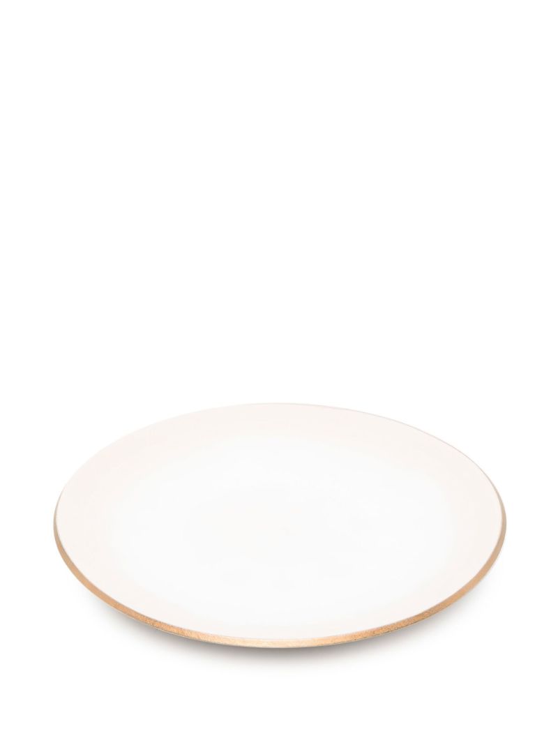 Pink Ceramic Dessert Plate Set