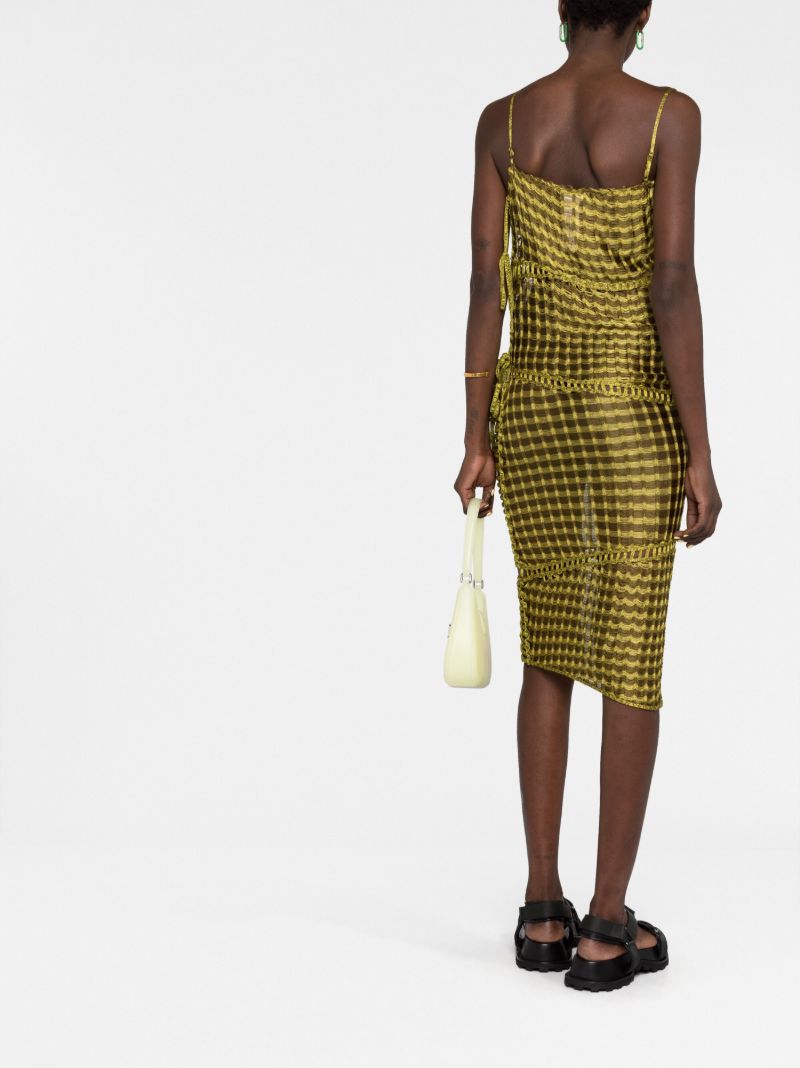 Yellow Jigsaw Mini Dress