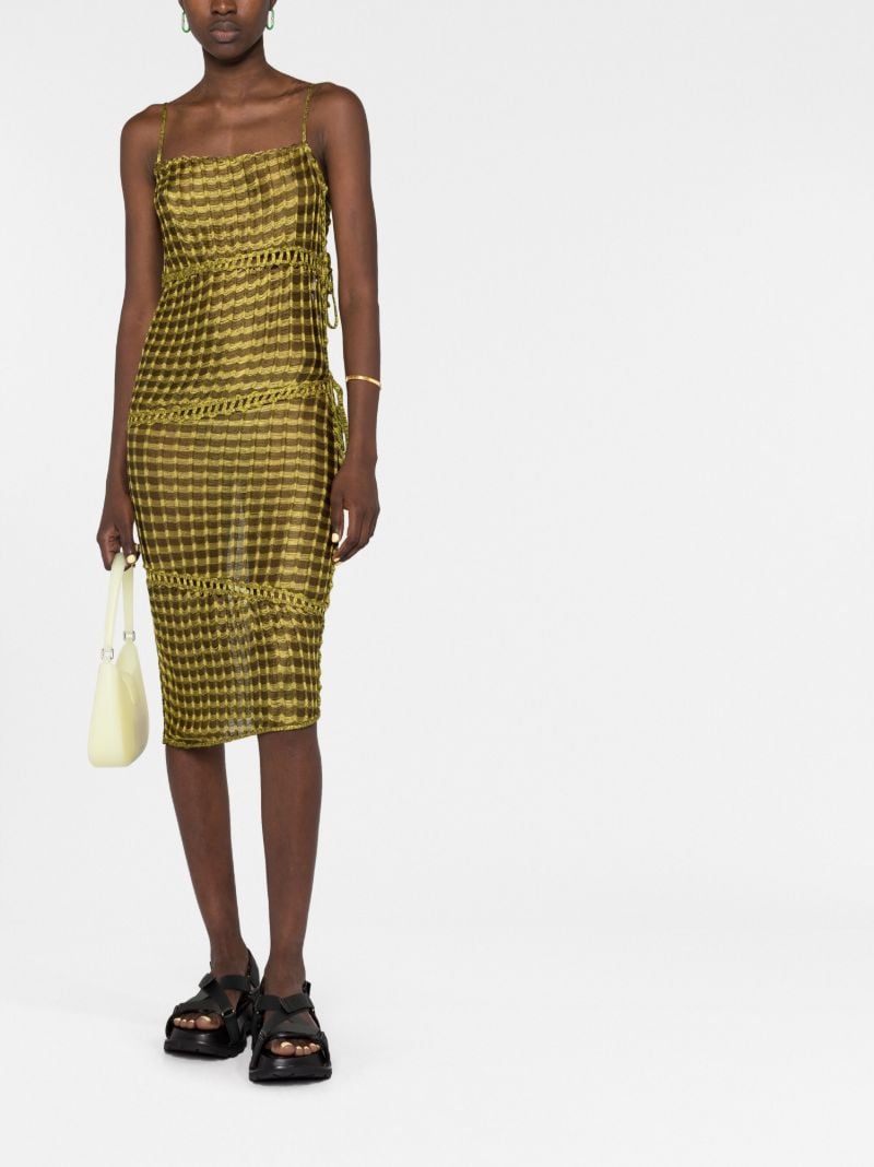 Yellow Jigsaw Mini Dress