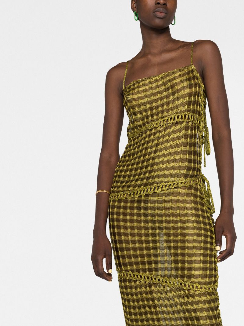 Yellow Jigsaw Mini Dress