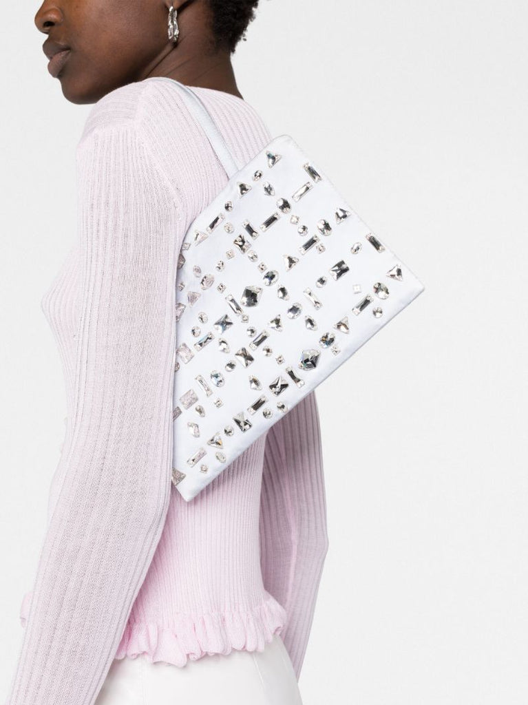 Blue Suki Crystal-embellished Shoulder Bag