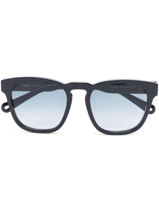 Black Xena Square Sunglasses
