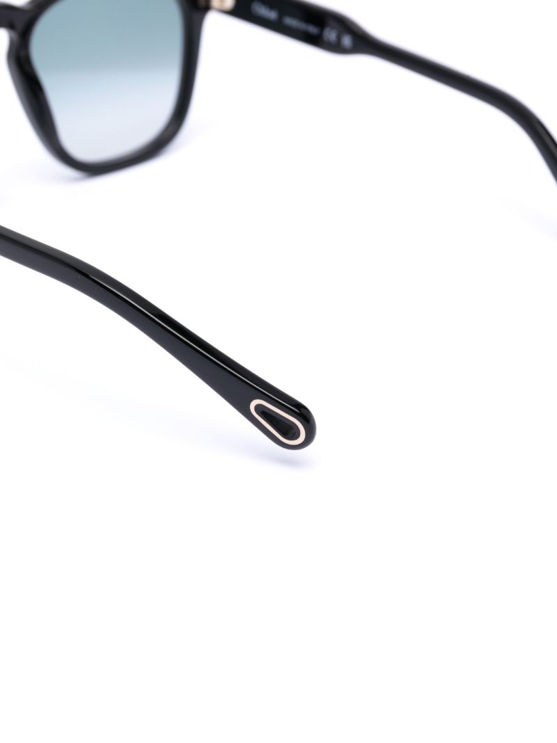 Black Xena Square Sunglasses