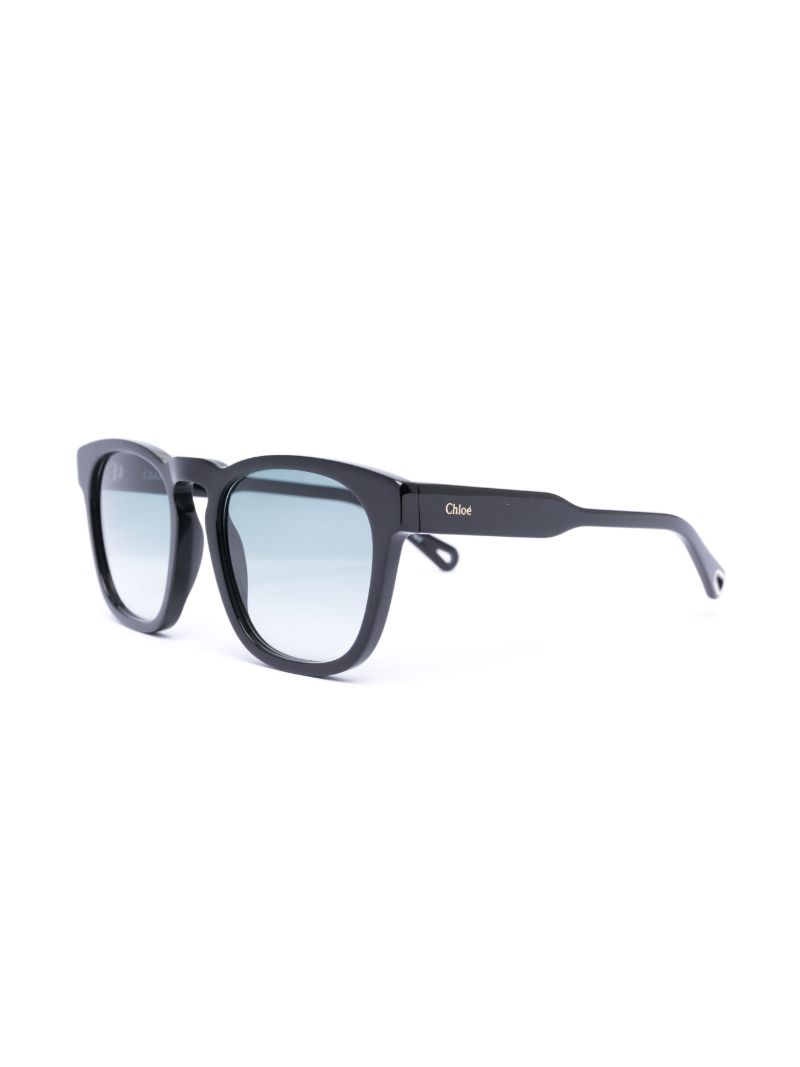 Black Xena Square Sunglasses