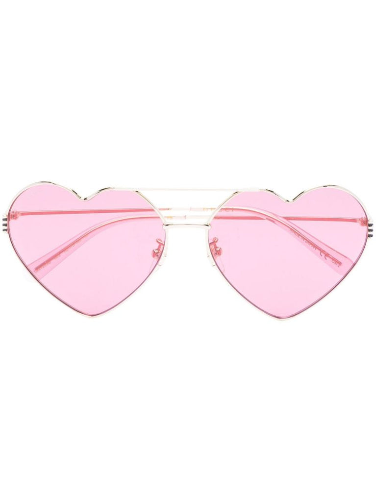 Gold-tone Heart Sunglasses