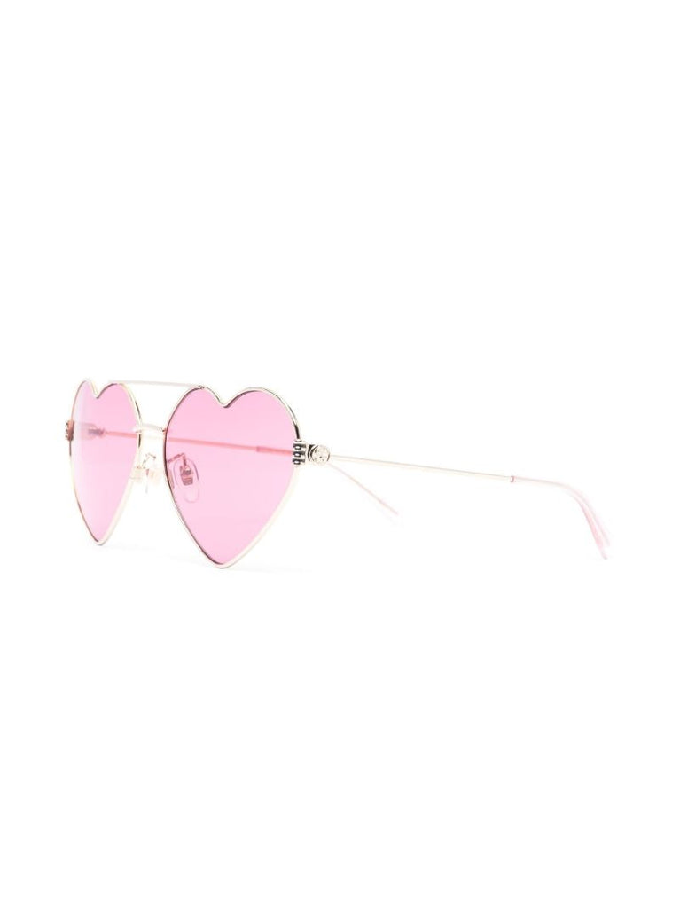 Gold-tone Heart Sunglasses