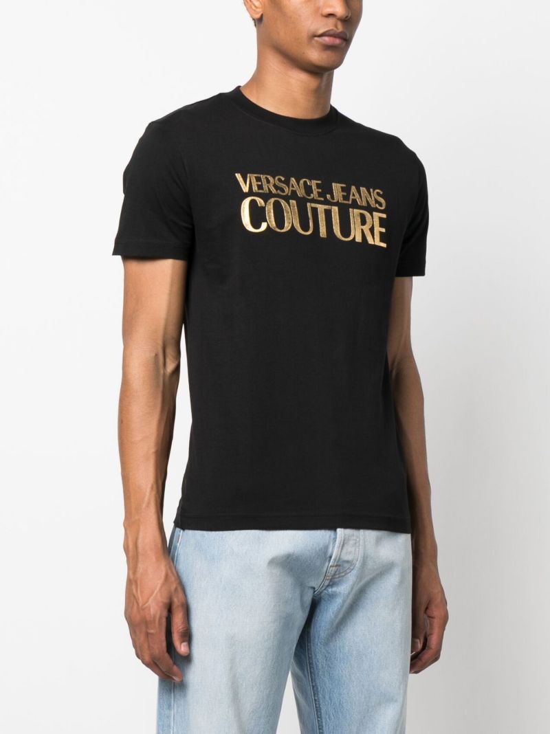 Black Logo-print Short-sleeve T-shirt
