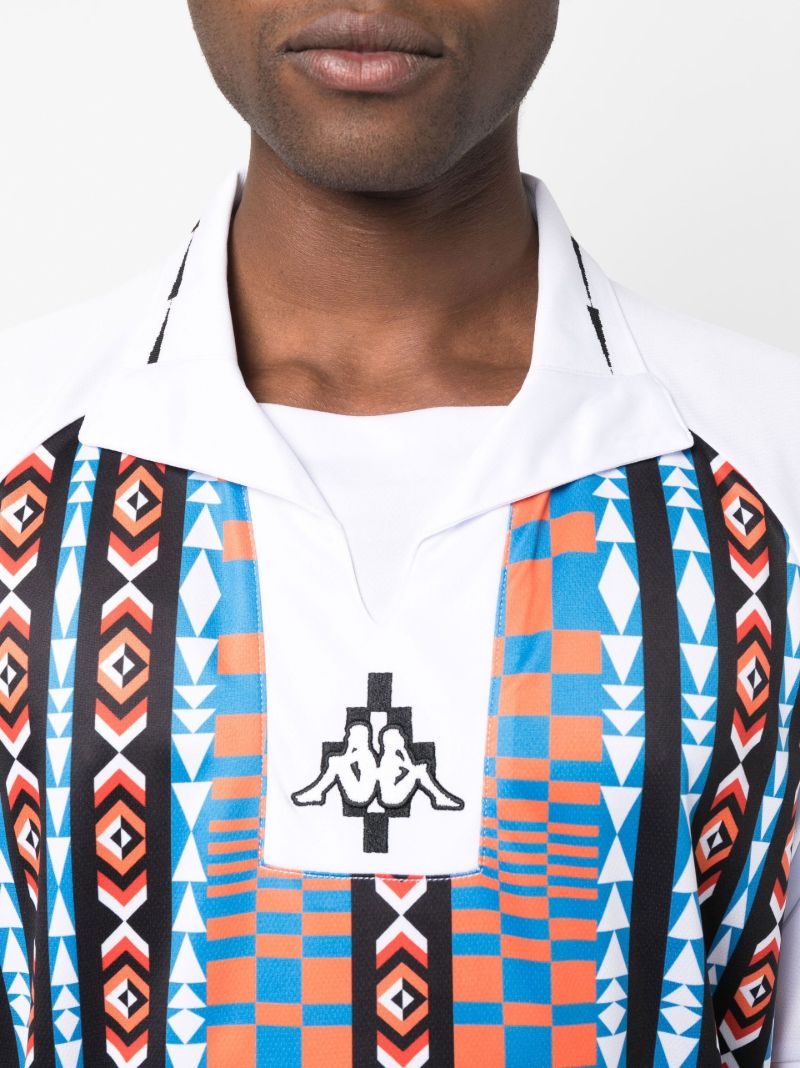 X Kappa Mix-print Polo Shirt
