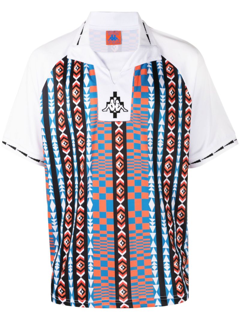 X Kappa Mix-print Polo Shirt