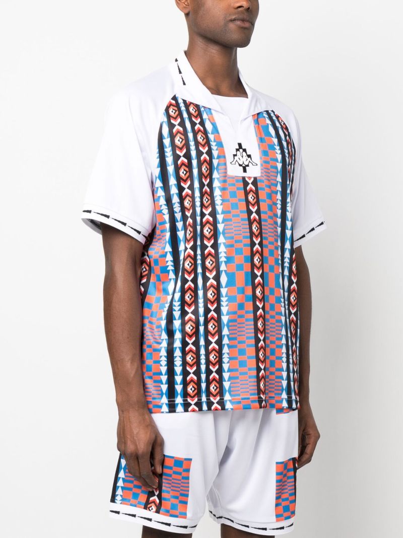 X Kappa Mix-print Polo Shirt