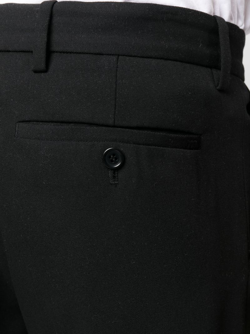 Black Gilles Straight-leg Wool Trousers