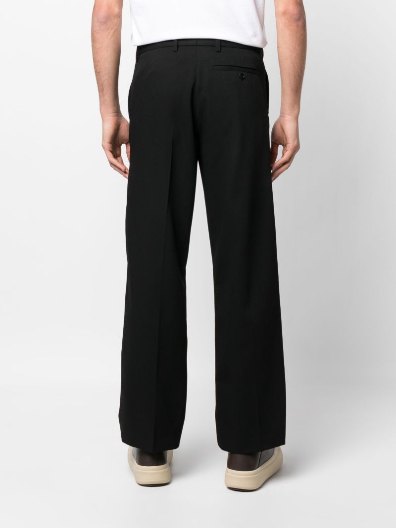 Black Gilles Straight-leg Wool Trousers