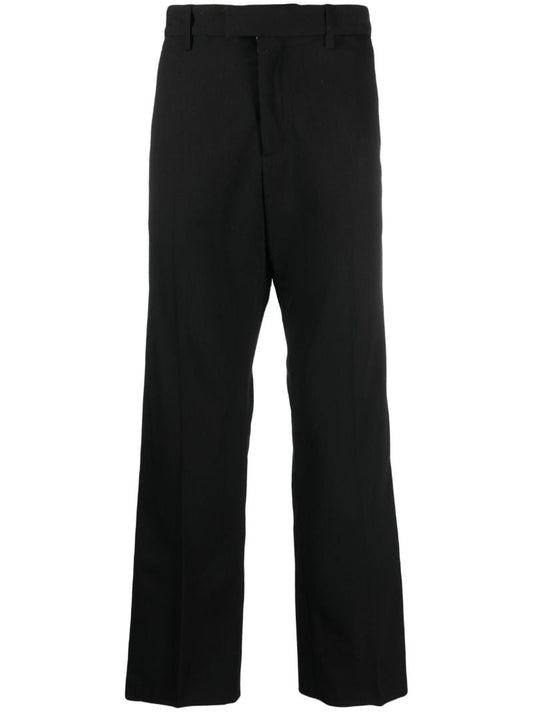 Black Gilles Straight-leg Wool Trousers