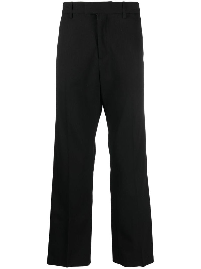 Black Gilles Straight-leg Wool Trousers