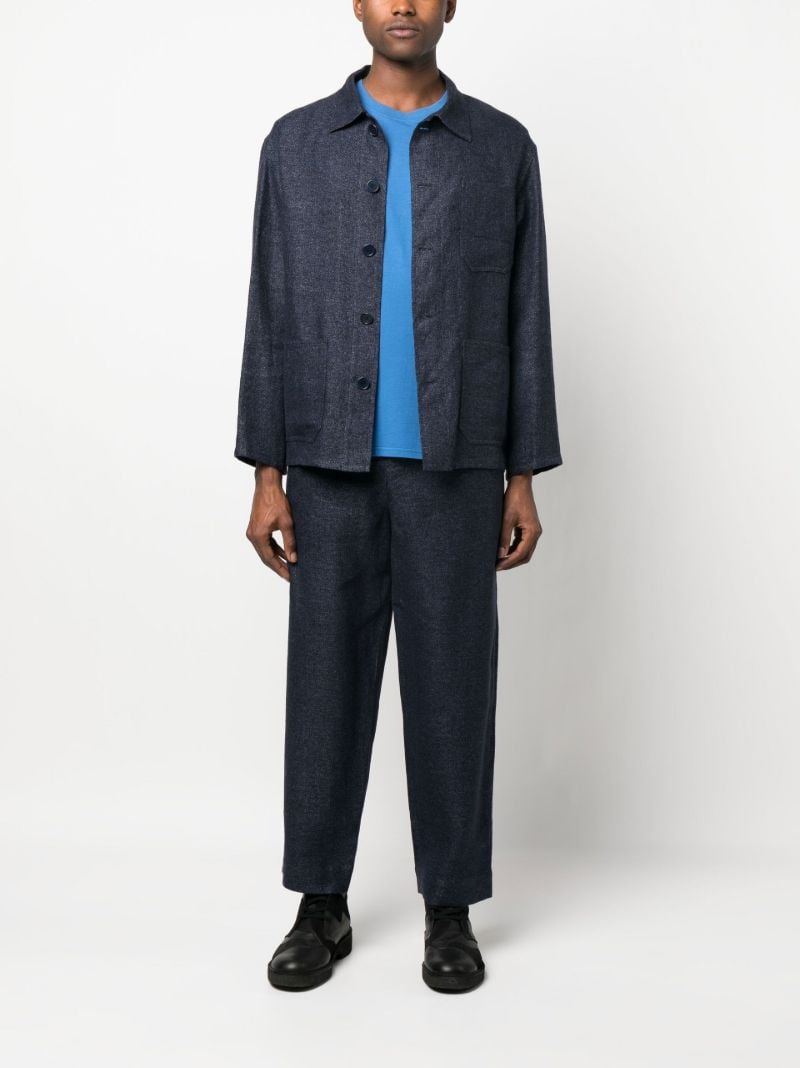 Blue Ed Straight-leg Trousers