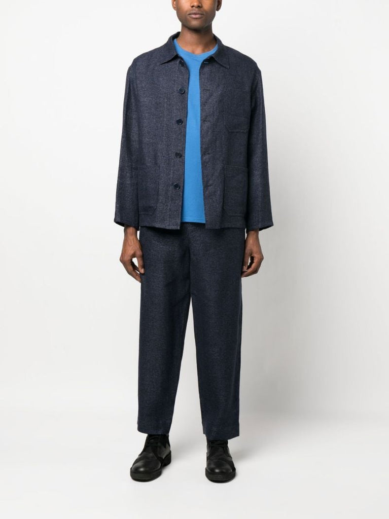 Blue Ed Straight-leg Trousers