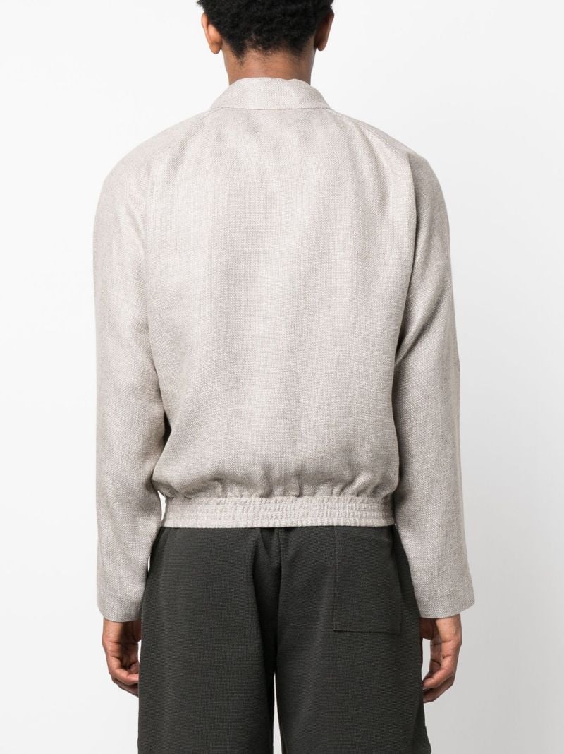 Neutral Long-sleeve Zip-up Jacket