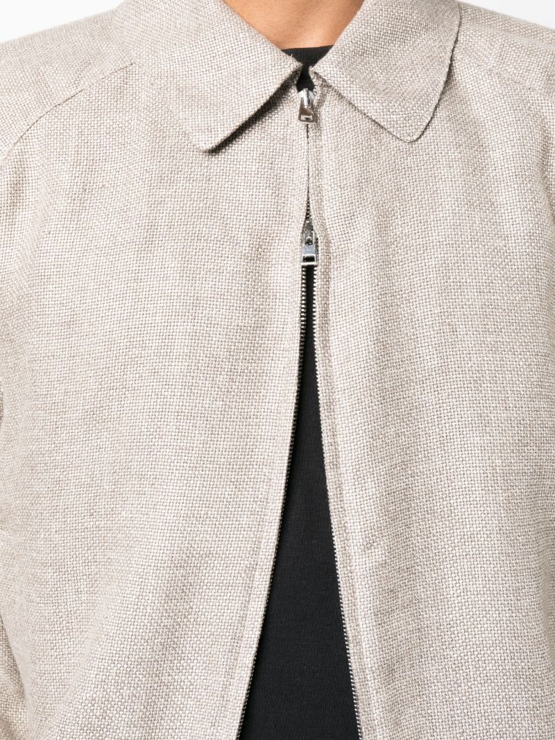 Neutral Long-sleeve Zip-up Jacket