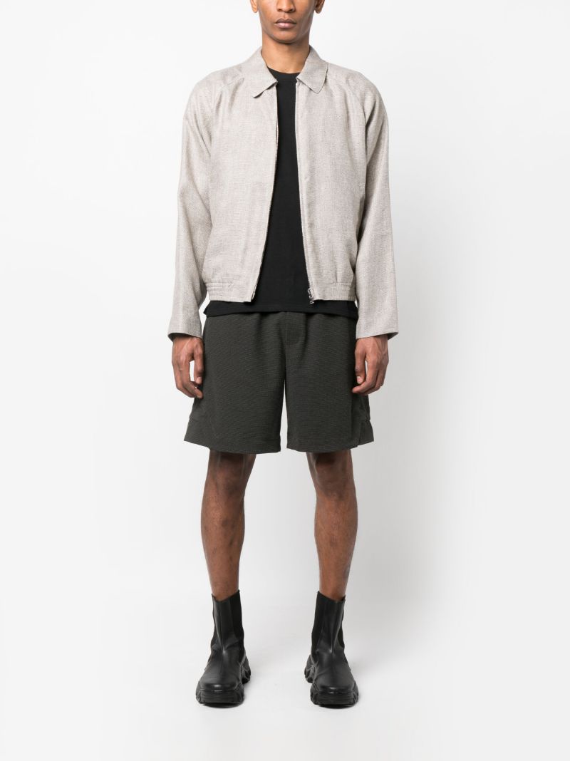 Neutral Long-sleeve Zip-up Jacket