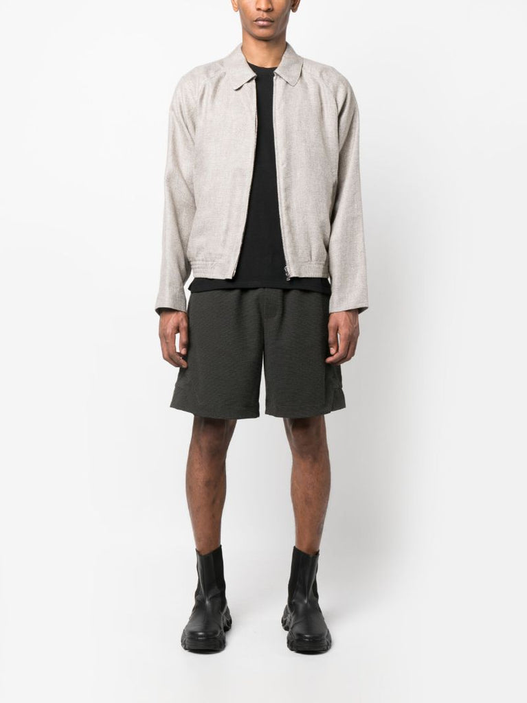 Neutral Long-sleeve Zip-up Jacket