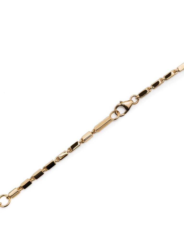 18kt Yellow Gold Block-chain Medium Baguette Necklace