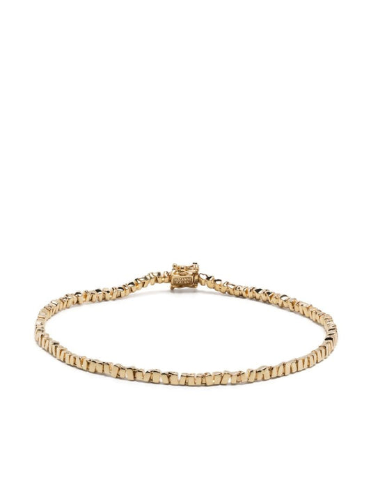 18k Yellow Gold Thin Tennis Bracelet