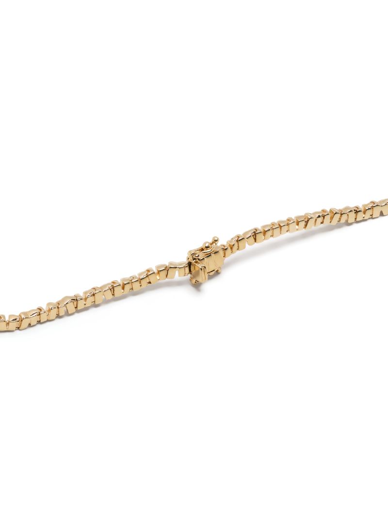 18k Yellow Gold Thin Tennis Bracelet