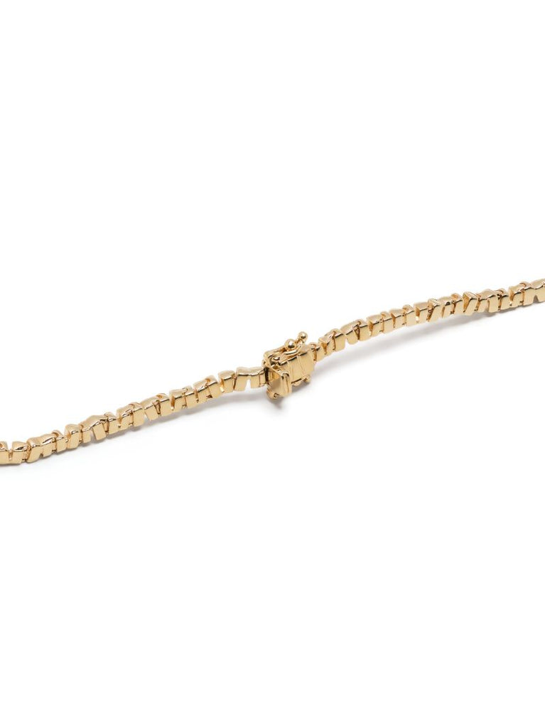 18k Yellow Gold Thin Tennis Bracelet