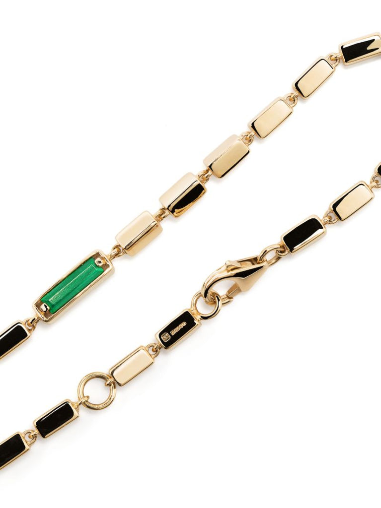 18k Yellow Gold Malachite Bracelet