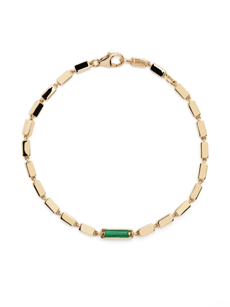 18k Yellow Gold Malachite Bracelet