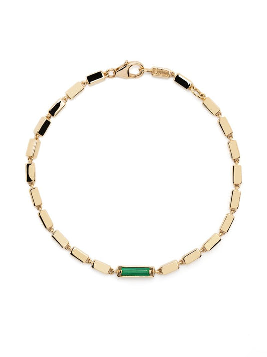 18k Yellow Gold Malachite Bracelet