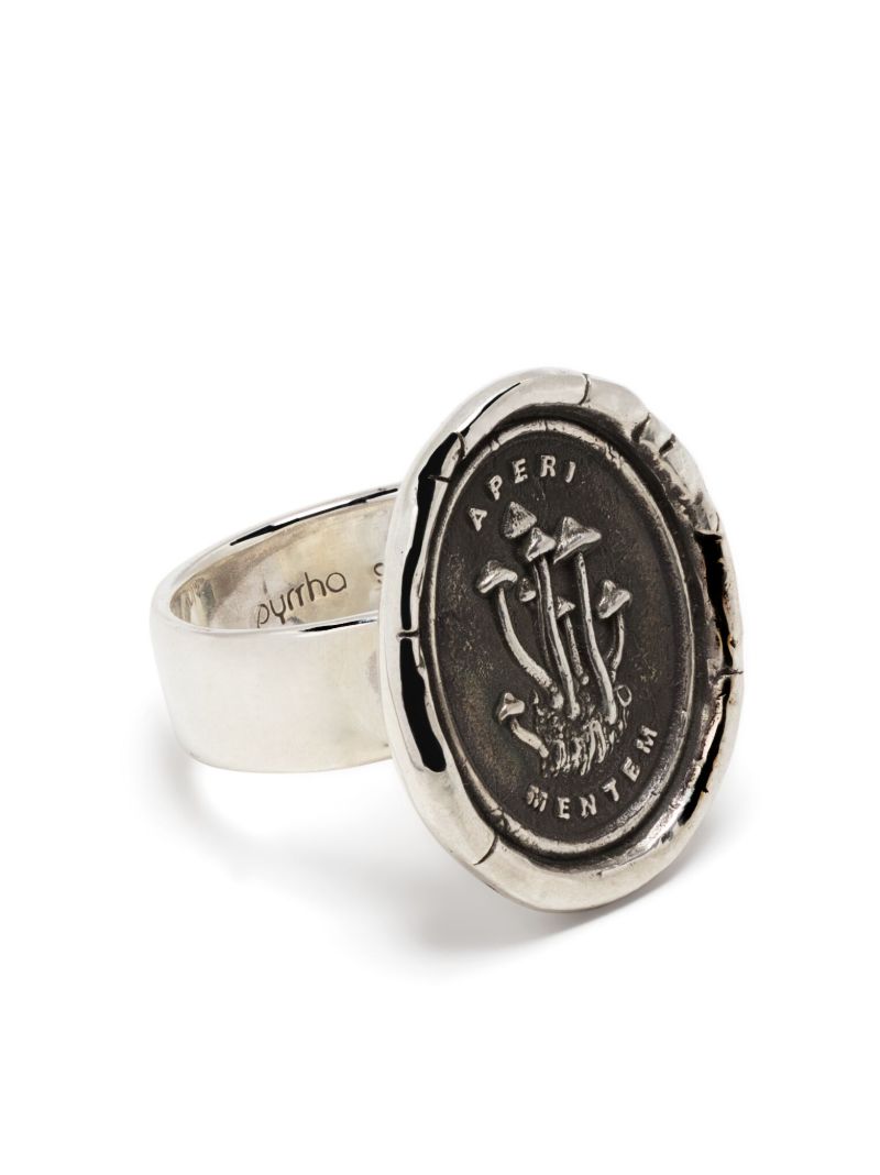 Sterling Silver Open Your Mind Talisman Ring