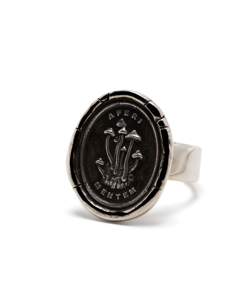 Sterling Silver Open Your Mind Talisman Ring