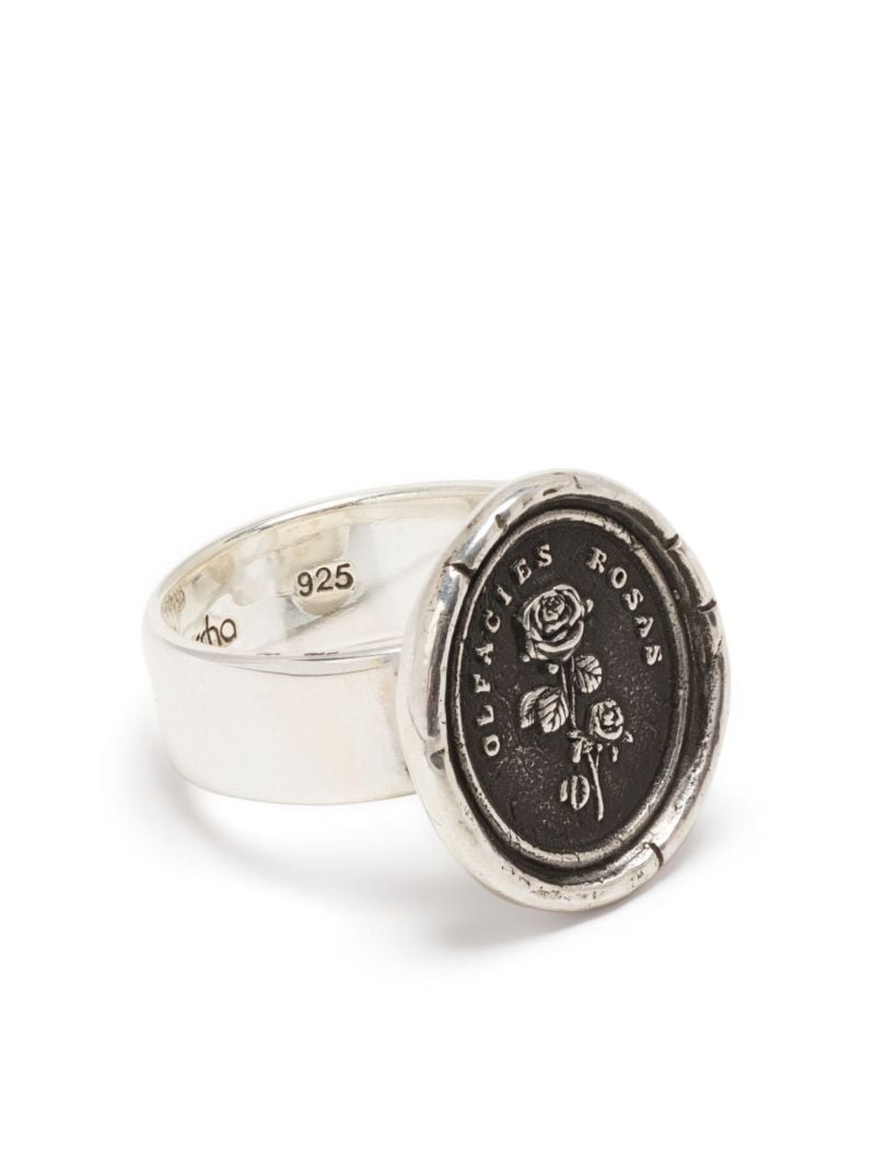 Sterling Silver Slow Down Talisman Ring