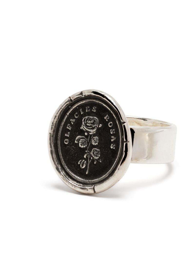Sterling Silver Slow Down Talisman Ring