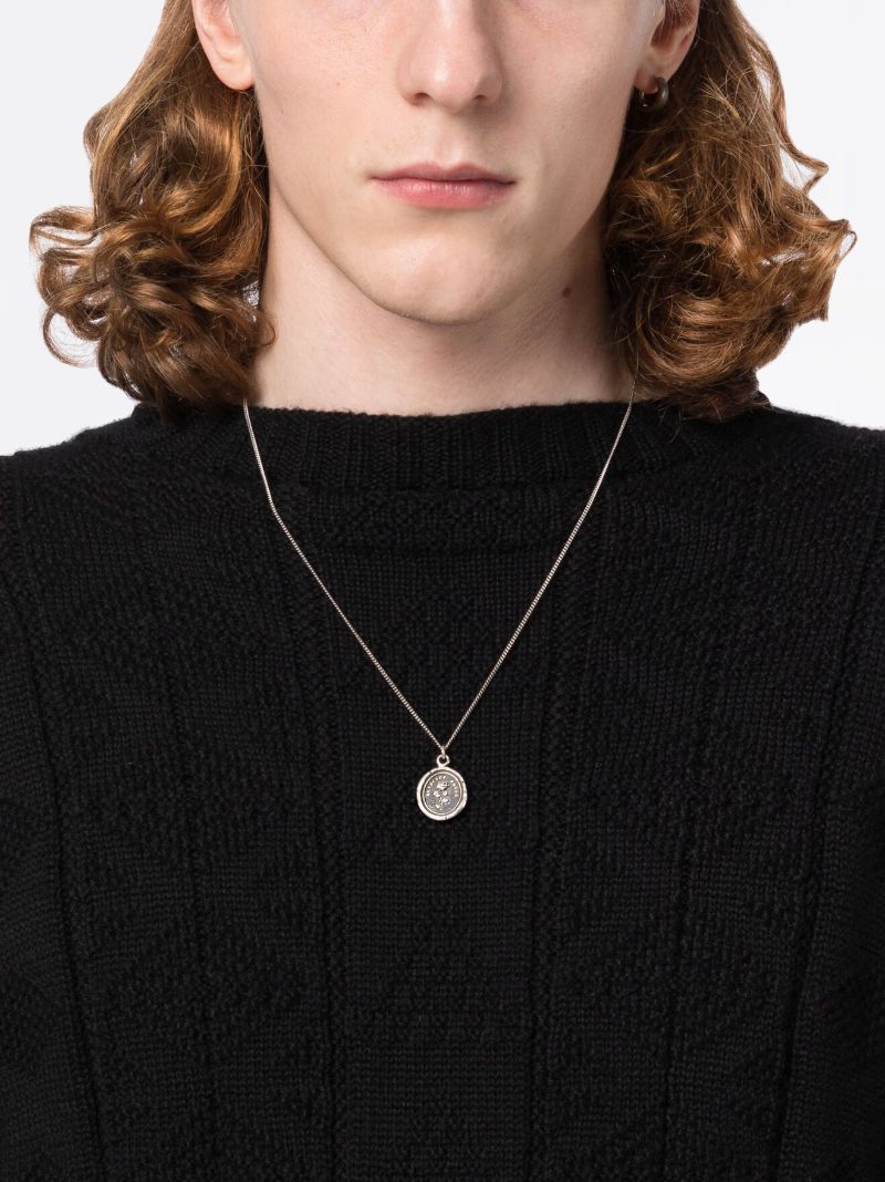 Sterling Silver Slow Down Talisman Necklace