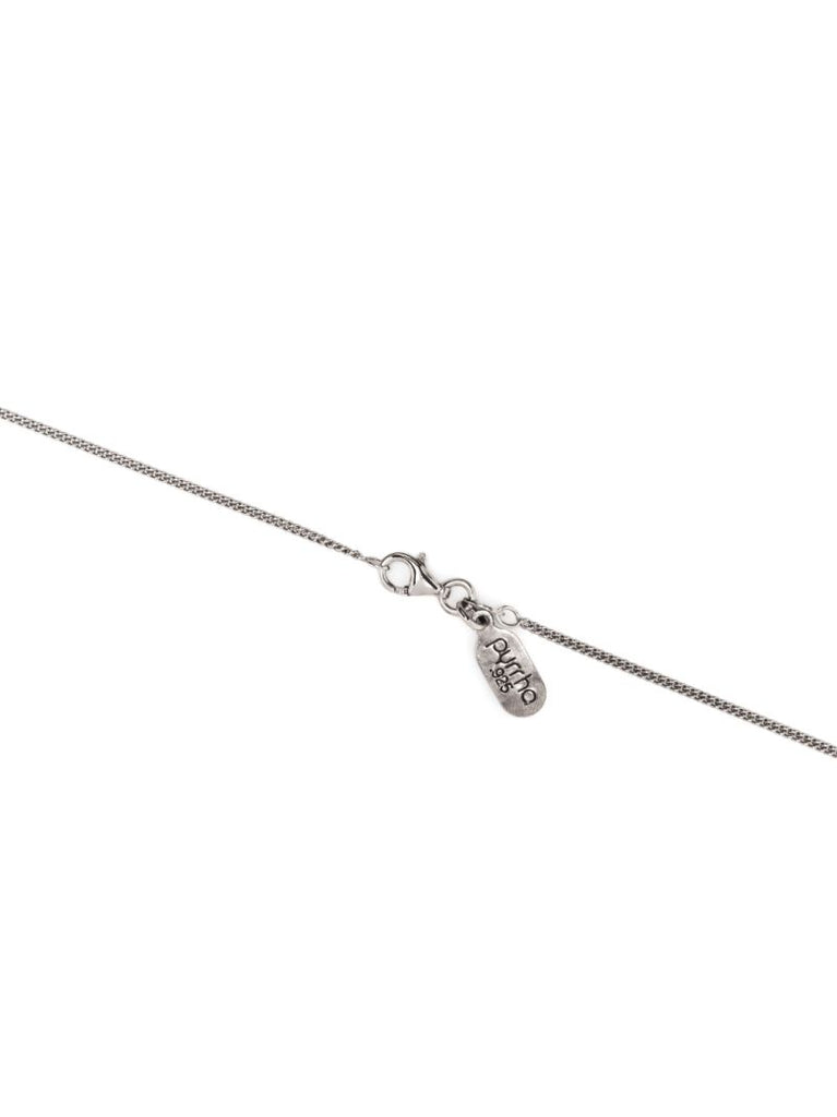 Sterling Silver Slow Down Talisman Necklace